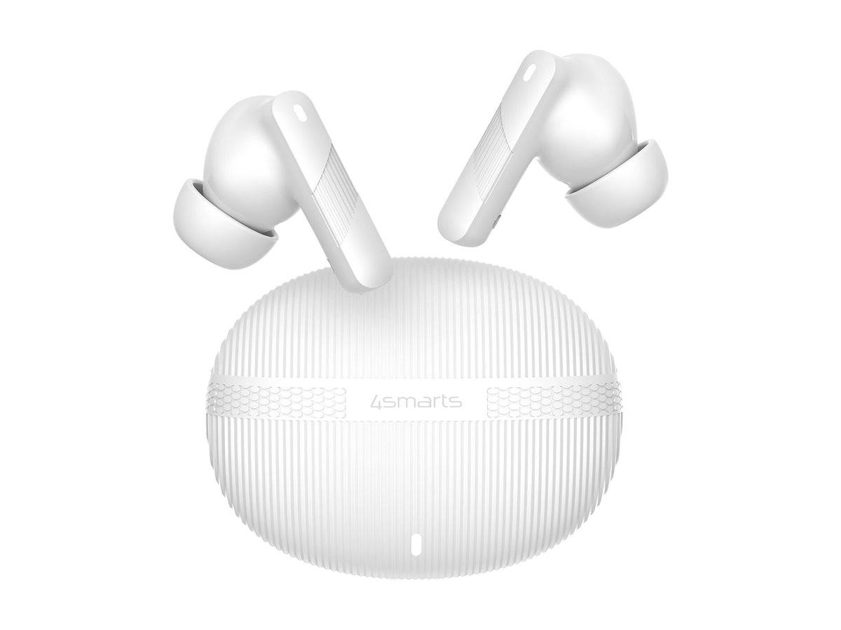 4smarts TWS Bluetooth Kopfhörer SkyBuds Pro ANC, weiß