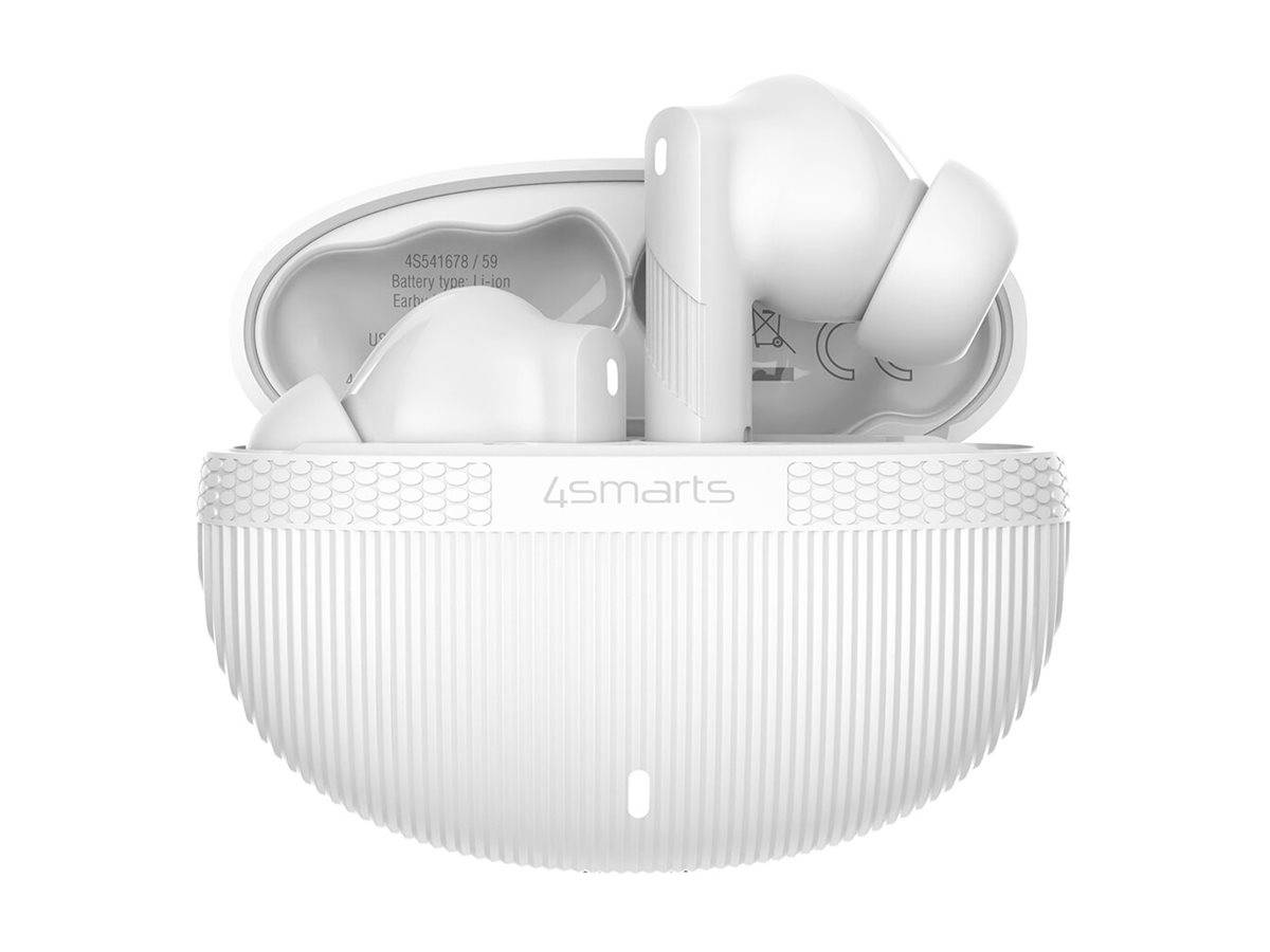 4smarts TWS Bluetooth Kopfhörer SkyBuds Pro ANC, weiß