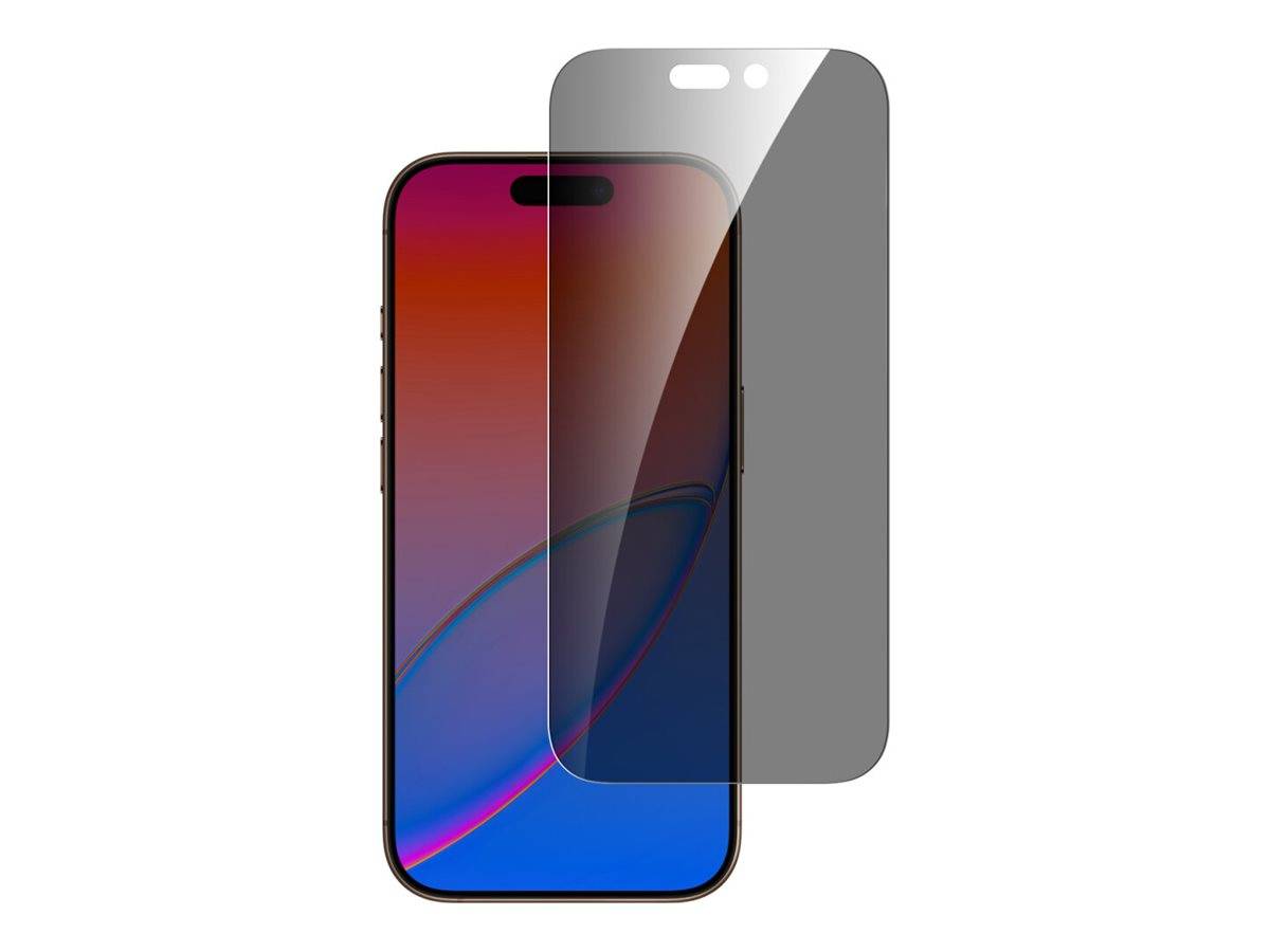 Ein Smartphone mit einer lebendigen Bildschirmanzeige wird neben einem klaren, glänzenden Displayschutz gezeigt, der seine Schutzfunktion hervorhebt.