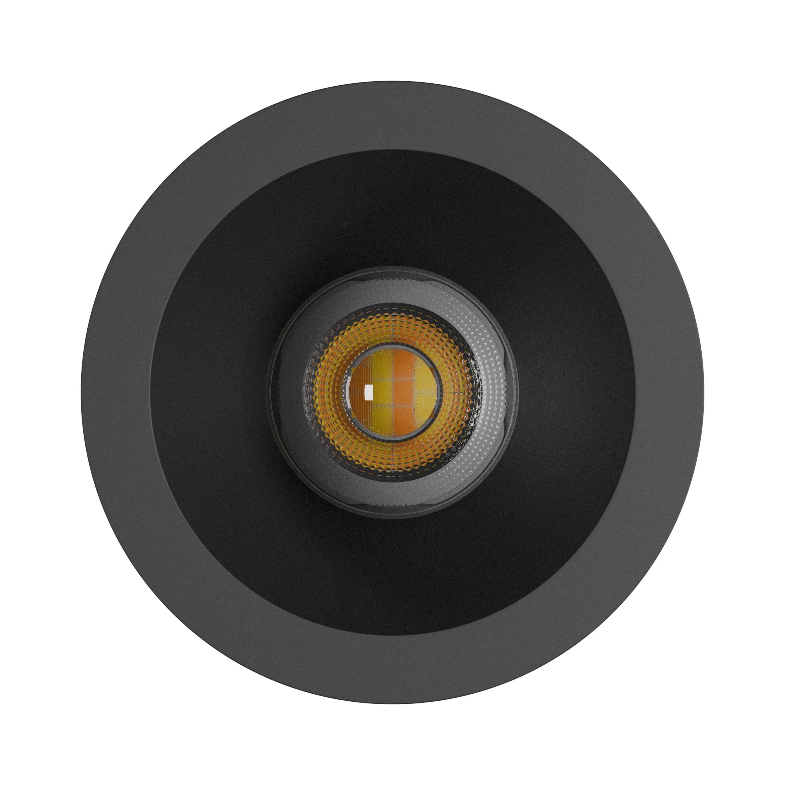 Spectrum LED Chloe Complete Surface 7W Deckenleuchte 45° 560lm schwarz rund IP20 Aufbau UGR>19 CCT 2700 – 6000K