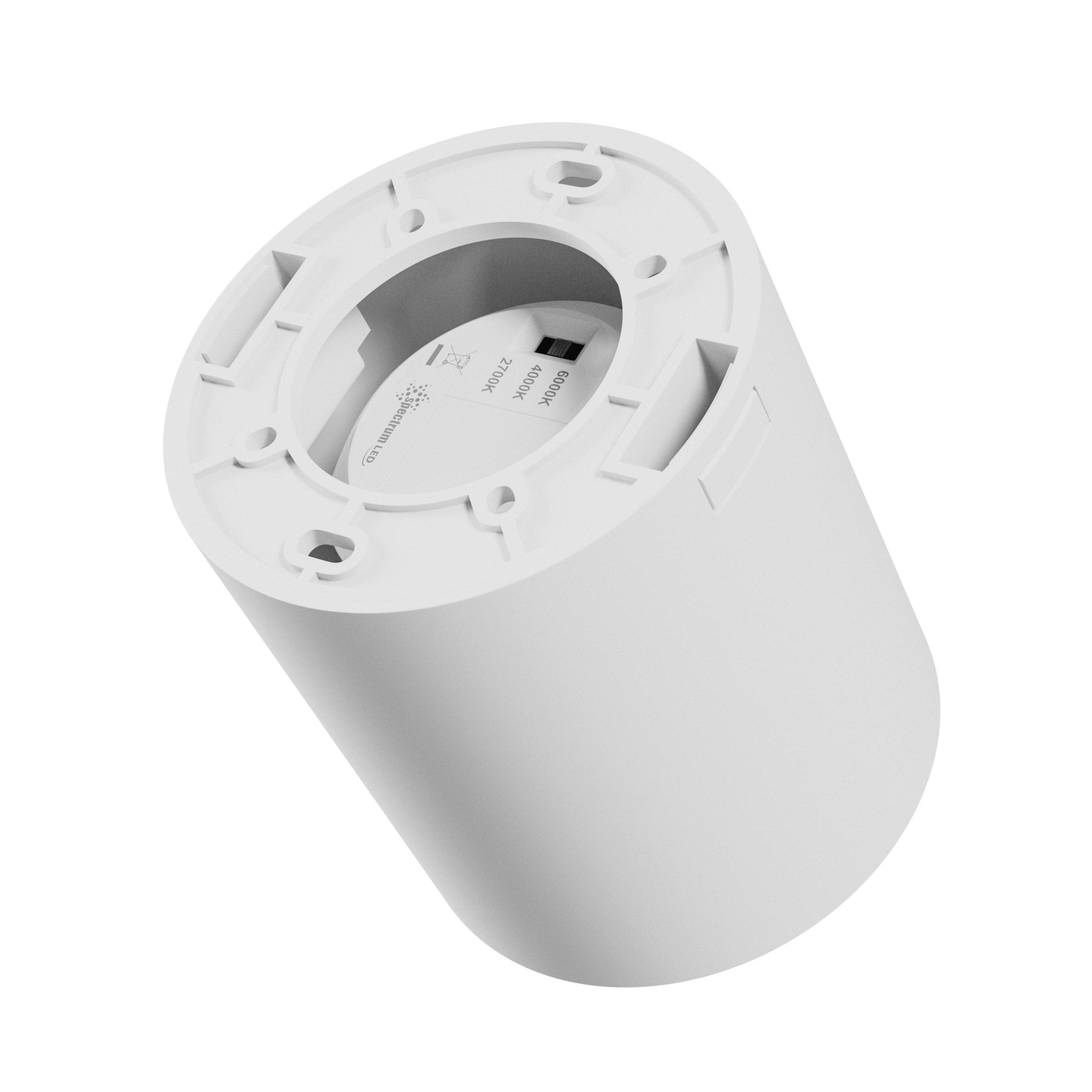 Spectrum LED Chloe Complete Surface 7W Deckenleuchte 45° 560lm Weiß rund IP20 Aufbau UGR>19 CCT 2700 – 6000K