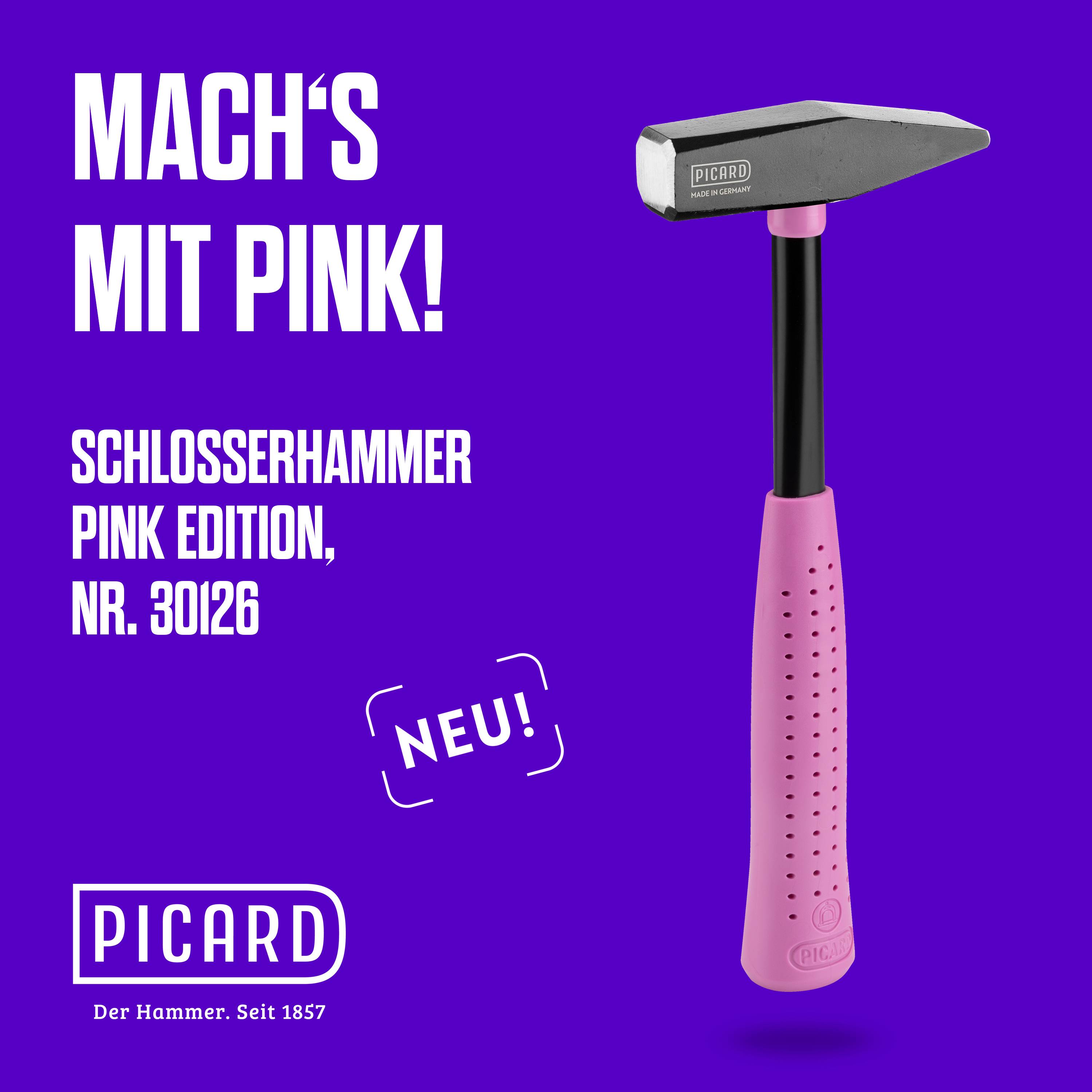 PICARD Schlosserhammer Pink Edition 300g Nr. 30216