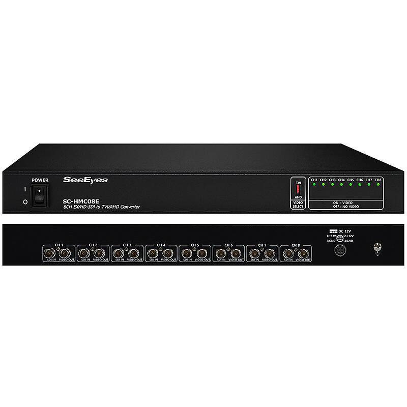 SeeEye SC-HMC08E Signalwandler 8-Kanal, Konverter | Anwendung: Videoüberwachung | Farbe: Schwarz