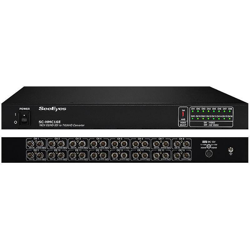 SeeEye SC-HMC16E Signalwandler 16-Kanal, Konverter | Anwendung: Videoüberwachung | Farbe: Schwarz