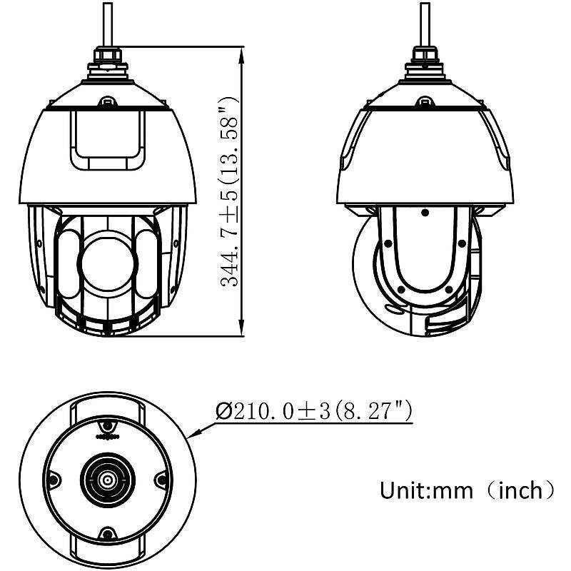 TruVision TVGP-M01-0401-PTZ-G IP-Kamera 4MPx T/N, 4 MegapixelPTZ Kamera | Blickwinkel:55° - 2,4° (Objektiv-Brennweite 4
