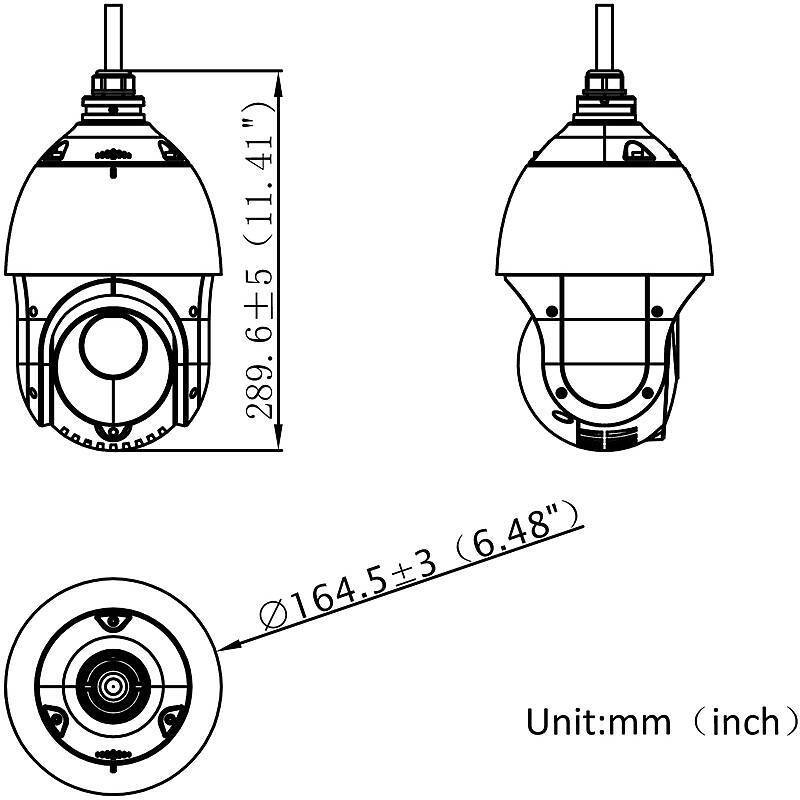 TruVision TVGP-M01-0402-PTZ-G IP-Kamera 4MPx T/N, 4 MegapixelPTZ Kamera | Blickwinkel:55° - 2,4° (Objektiv-Brennweite 4