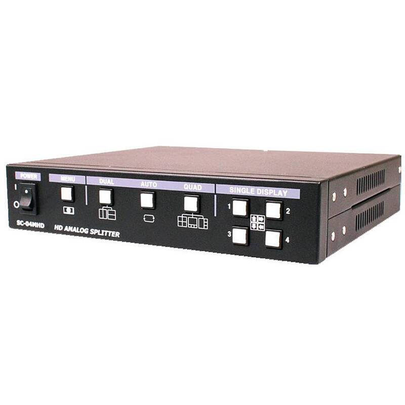 SeeEye SC-04MHD Quad Splitter, 1080p, Splitter | Anwendung: Videoüberwachung | Farbe: Schwarz