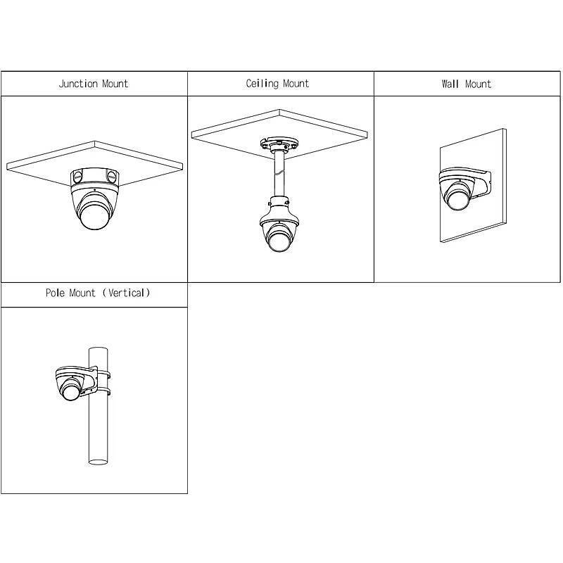 Dahua IPC-HDW3449TP-ZS-IL IP-Kamera 4MPx TN IR PoE, 4 MegapixelTurret Kamera | Blickwinkel:104° - 29° (Objektiv-Brennwe