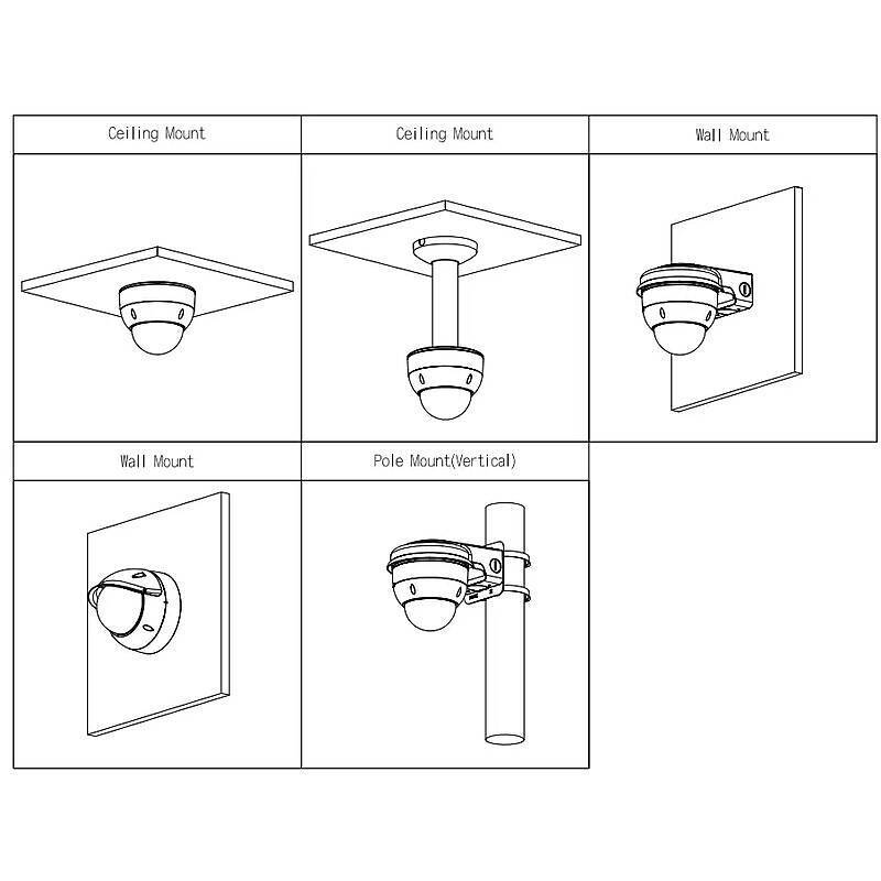 Dahua IPC-HDBW5442H-ZHE IP-Kamera 4MPx T/N IR, 4 MegapixelDome Kamera | Blickwinkel:114° - 48° (Objektiv-Brennweite 2,7