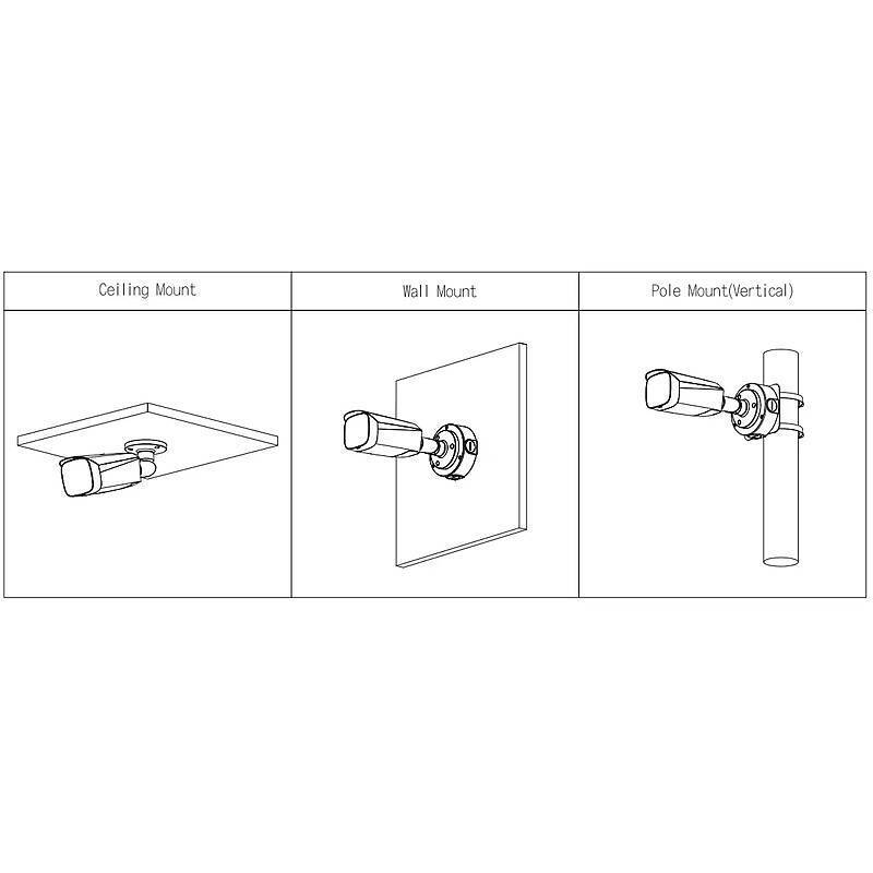 Dahua IPC-HFW5849T1-ASE-LED IP-Kamera 4K T/N PoE, 4K Ultra HDBullet Kamera | Blickwinkel:55° (Objektiv-Brennweite 6 mm)
