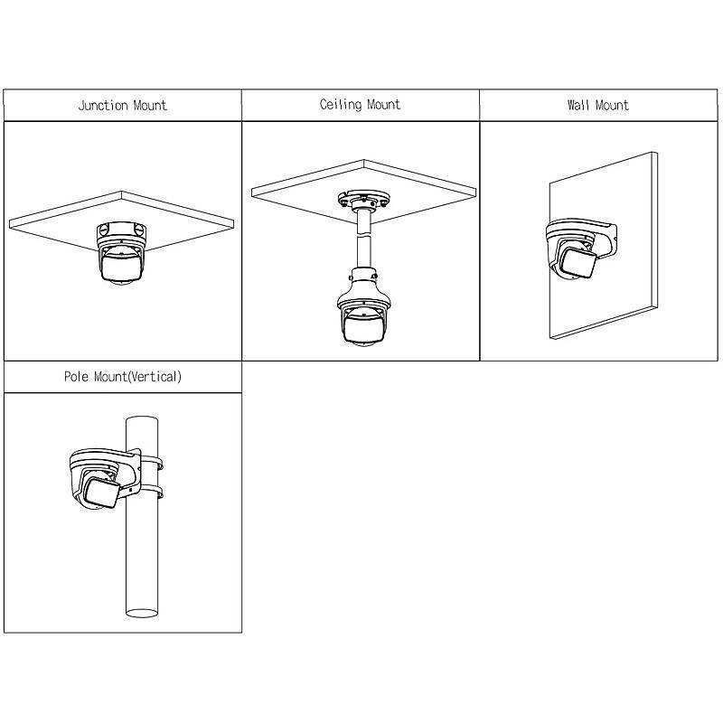 Dahua IPC-PDW5849-A180-E2-ASTE IP-Kamera 2x 4MPx, 2x 4 MegapixelMultisensor Kamera | Blickwinkel:180° (Objektiv-Brennwe