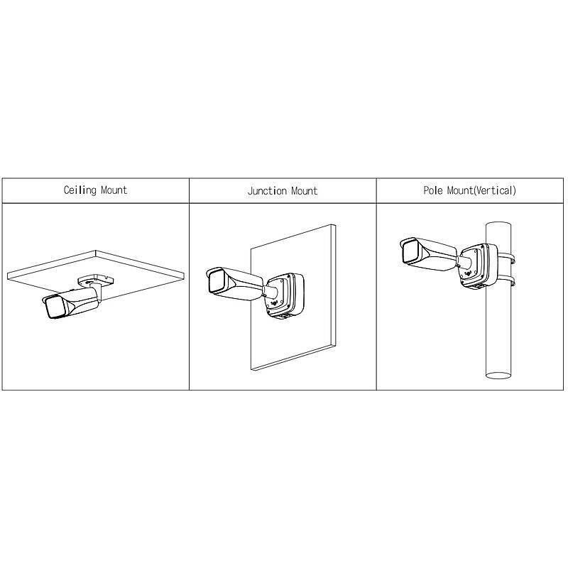Dahua IPC-HFW5442E-ZE IP-Kamera 4MPx T/N IR PoE, 4 MegapixelBullet Kamera | Blickwinkel:115° - 47° (Objektiv-Brennweite