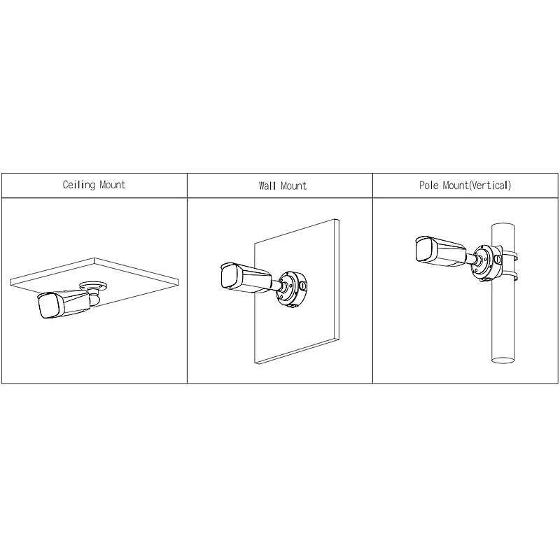 Dahua IPC-HFW5849T1-ASE-LED IP-Kamera 4K T/N PoE, 4K Ultra HDBullet Kamera | Blickwinkel:91° (Objektiv-Brennweite 3,6 m