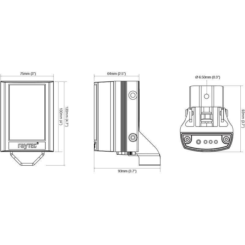 Raytec VAR2-POE-W2-1 LED Weißlicht Scheinwerfer, LED Weißlichtstrahler - Modell: Vario2 | Leuchtweite bis 42 m | Strahl