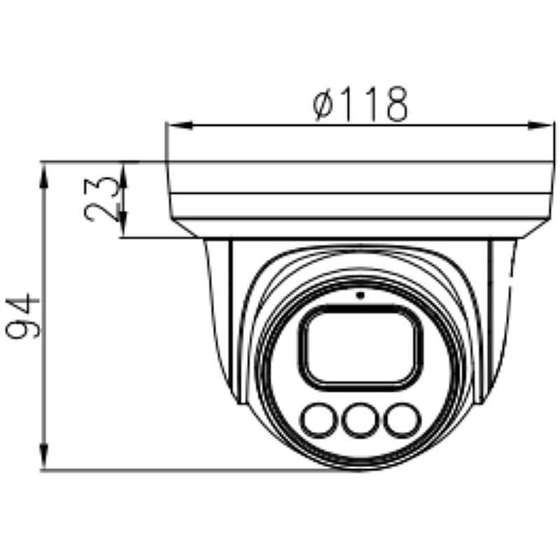 Eagle Eye DT01 IP-Kamera 4MPx T/N IR, PoE, IP66, 4 MegapixelKompakt Kamera | Features:Smart IR, NDAA (National Defense