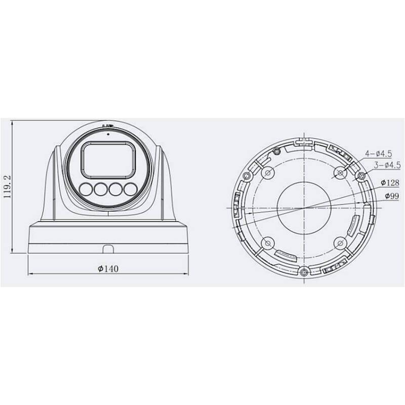 Eagle Eye DT02 IP-Kamera 4MPx T/N IR, PoE, IP66, 4 MegapixelKompakt Kamera | Features:Smart IR, NDAA (National Defense