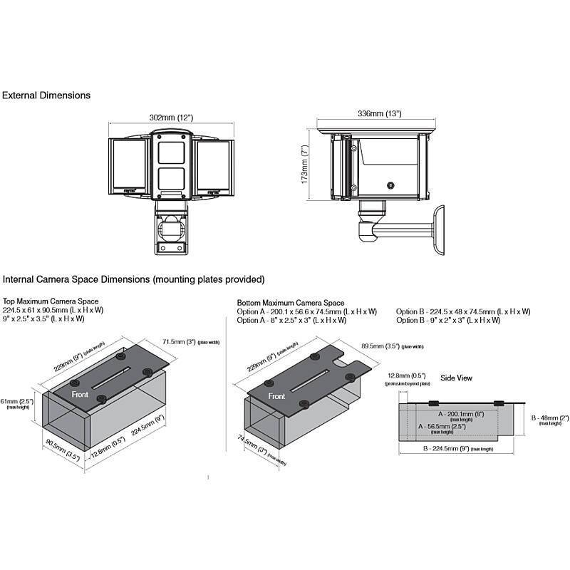 Raytec VAR2-VLK-W4-2 2x LED Weißlicht Scheinwerfer, LED Wetterschutzgehäuse, Weißlichtstrahler - Modell: Vario2 | Leuch