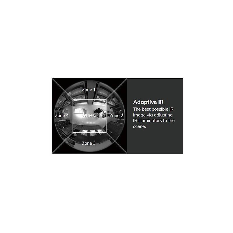 VIVOTEK FE9391-EHV-V2(1.18MM) IP-Kamera 12MPx T/N, 12 MegapixelFisheye Kamera, Panorama Kamera | Blickwinkel:180° (Obje