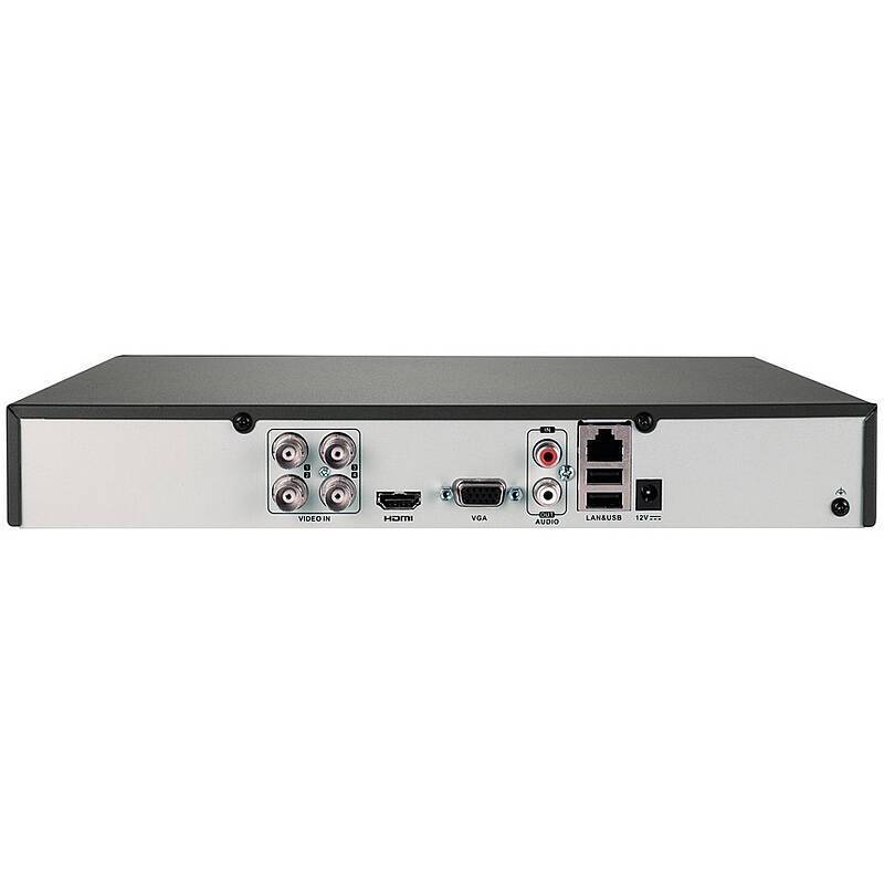 ABUS TVVR33623D 6-Kanal HD Analog Hybrid Set, Set-Inhalt:Netzteil, Netzwerkkabel, Maus, 1 TB Festplatte, 2x Dome Kamera