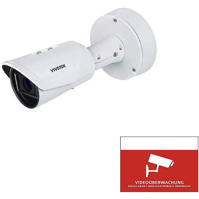 1x VIVOTEK IB9365-EHTV-v2 IP-Kamera + Aufkleber, Set-Inhalt:1x Aufkleber, 1x Bullet Kamera | 1080pBULLET KAMERA SET | B