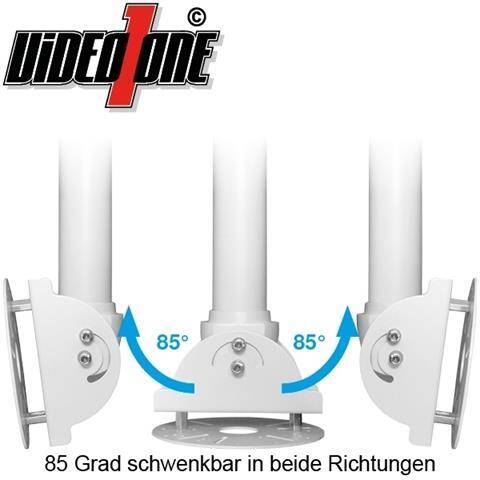 Video1one Video1one VO-CM1001, Universeller Teleskop-Deckenhalter: Länge: von 0.77 Meter bis 1.28 Meter ausziehbar, uni