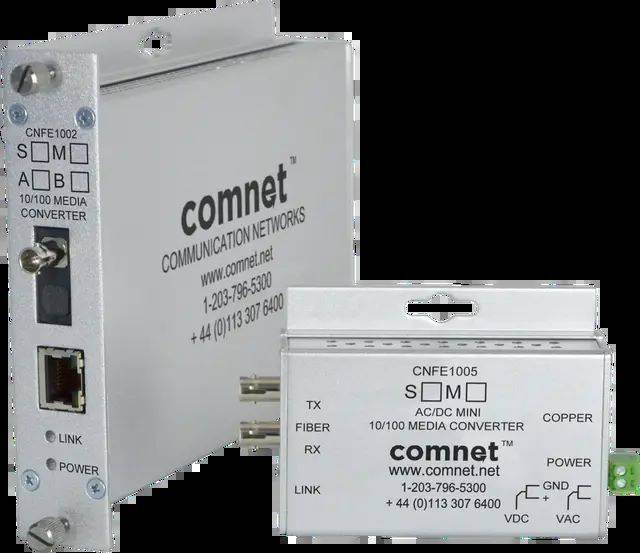 Vanderbilt CNFE1002S1A, MC 100 MBPS TYPE A, SM, ST, 1F, DC ONLY