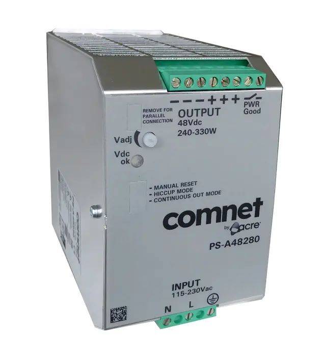 Vanderbilt PS-A48280, 48VDC 280W Din Rail Industrial Grade PSU