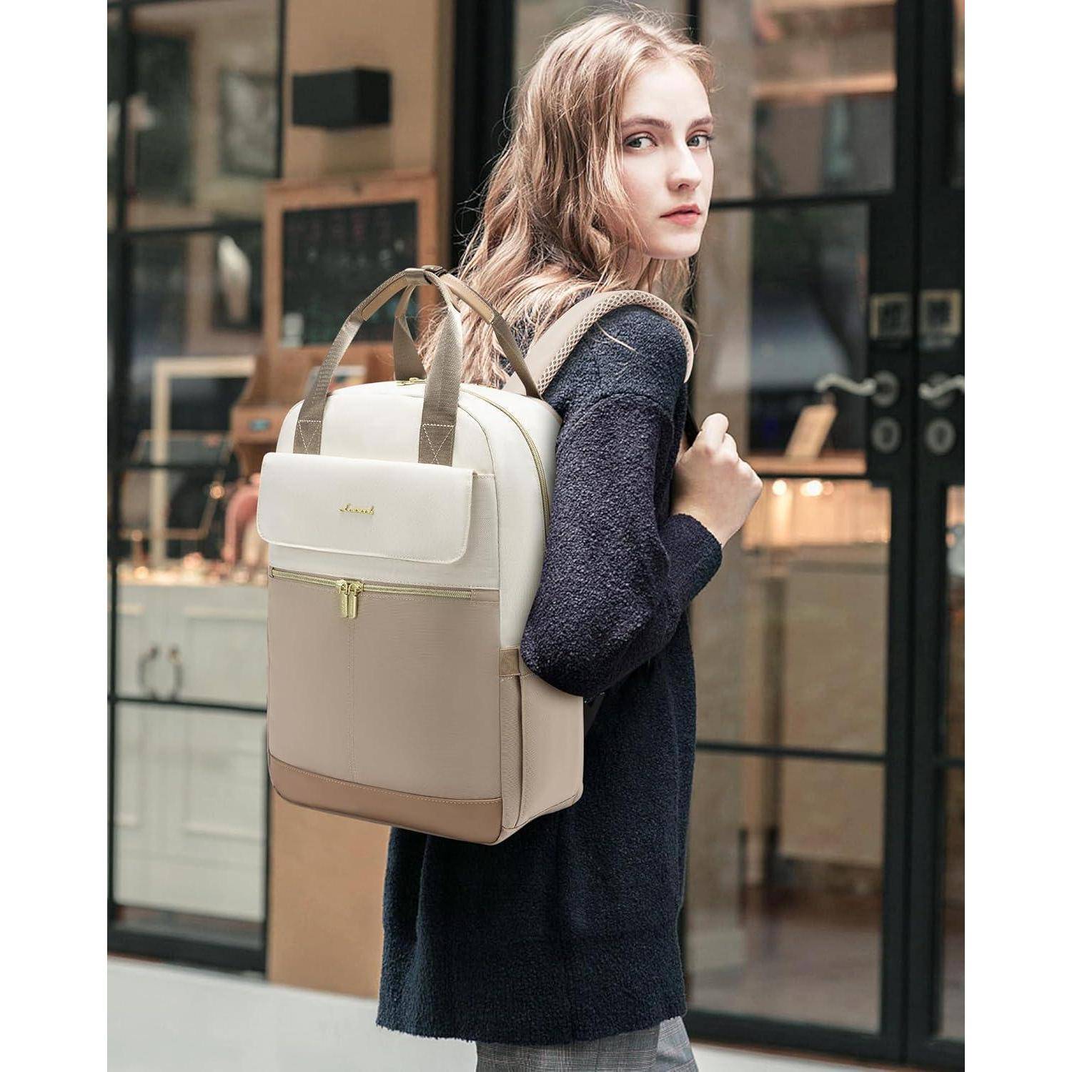 Rucksack Damen 15,6 Zoll Laptop Schulrucksack Wasserdicht Daypack