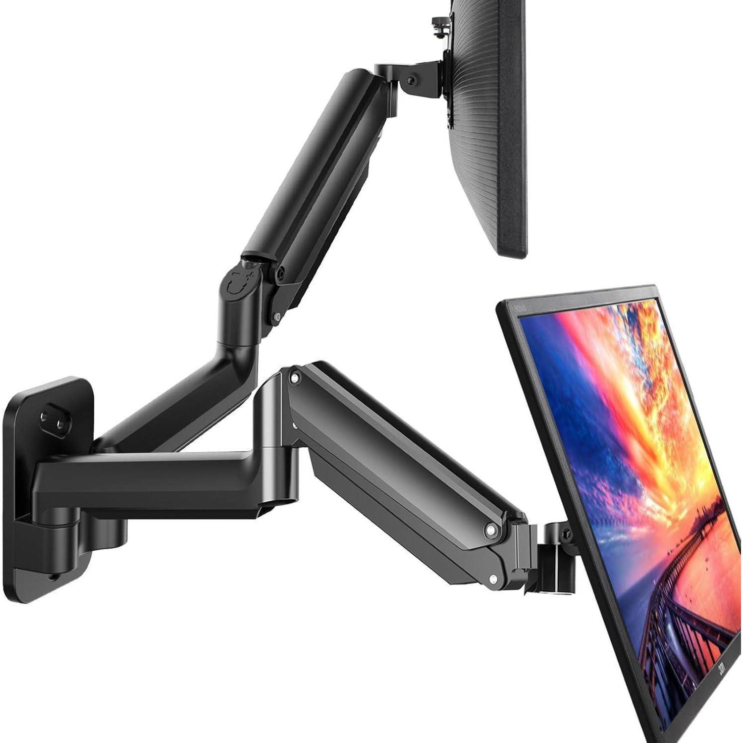 Monitor Wandhalterung für 2 Monitore 17-32 Zoll Gasfederarm