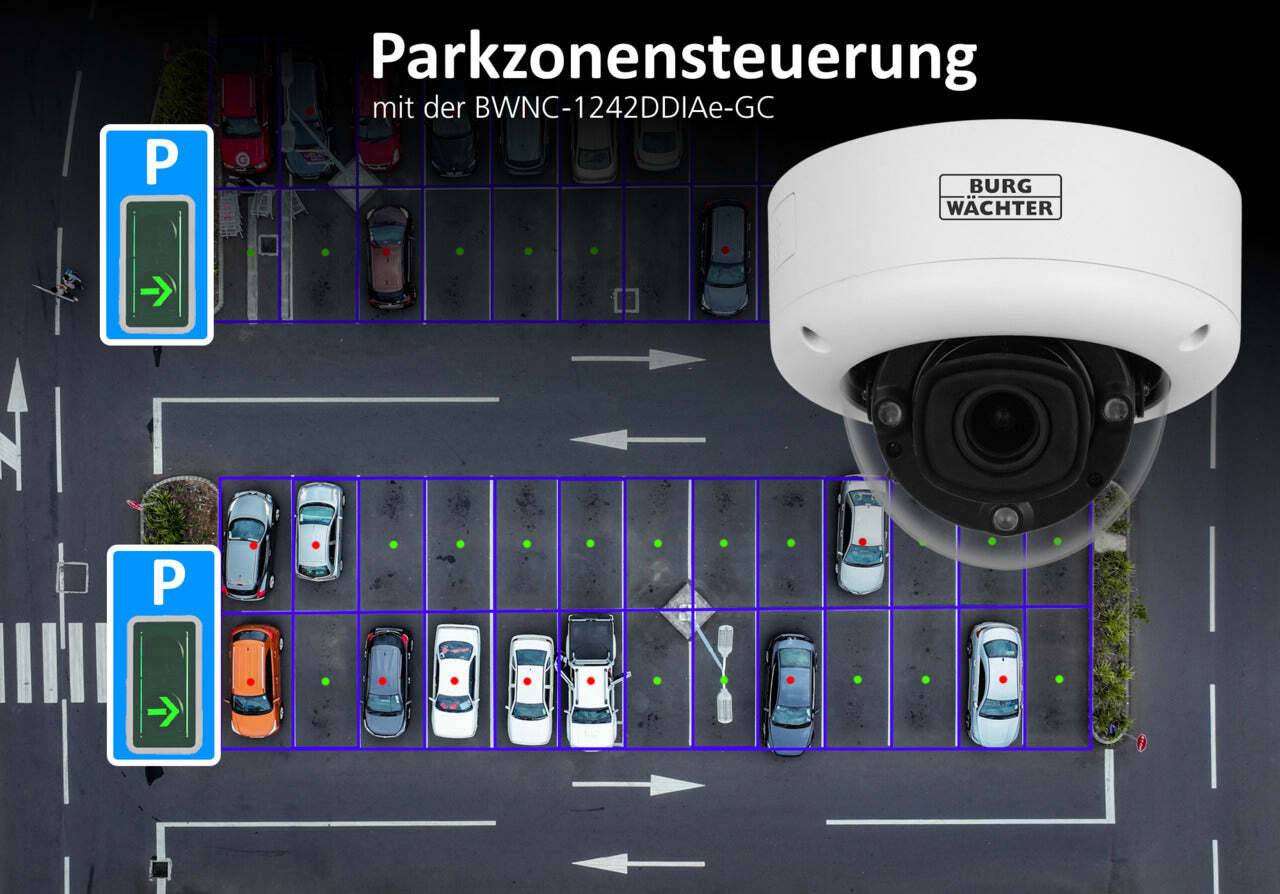 BWNC-1242DDIAe-GC BURG GARD, Die Kameras der BWNC-1242DxIAe Serie sind hochleistungsfähige AI Netzwerk Kameras der neus
