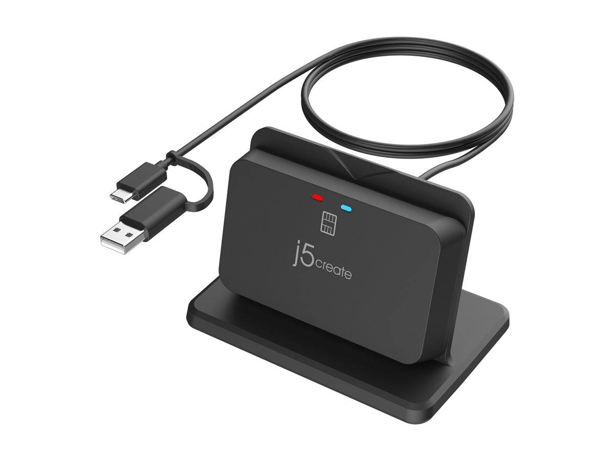 j5create JUR261 - SmartCard-Leser - USB 2.0, USB-C 3.2 Gen 1