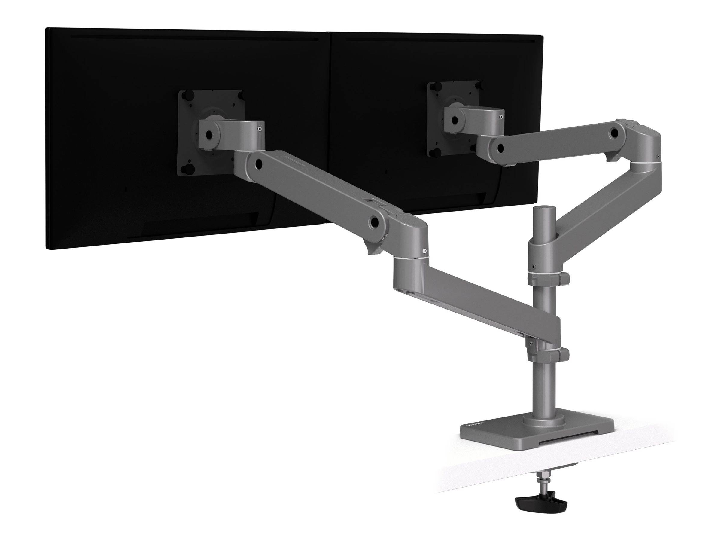 Ergotron LX Pro - Befestigungskit (Doppelarm) - für 2 LCD-Displays - Lochplatte-Montage - Aluminium - Dunkelgrau - Bil
