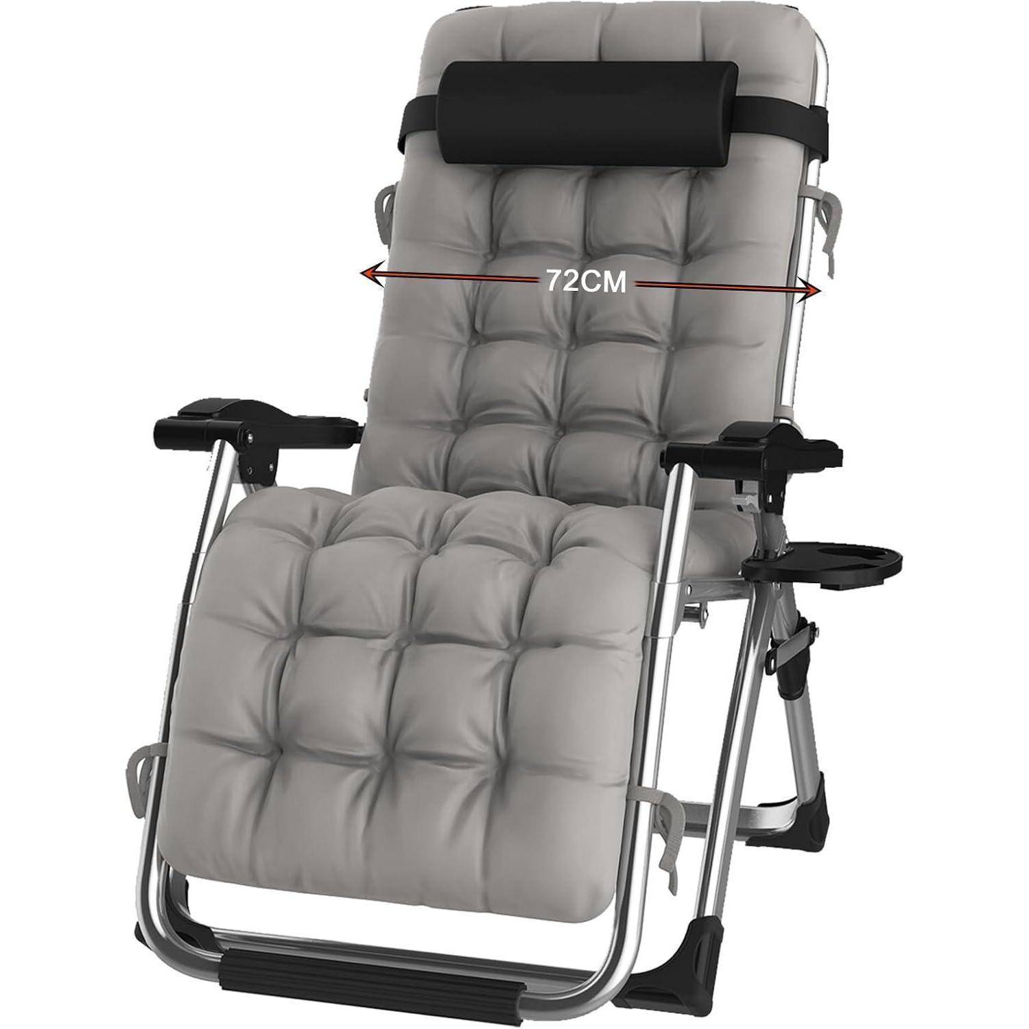 Liegestuhl Klappbar Sonnenliege Gartenliege Ergonomisch 240kg