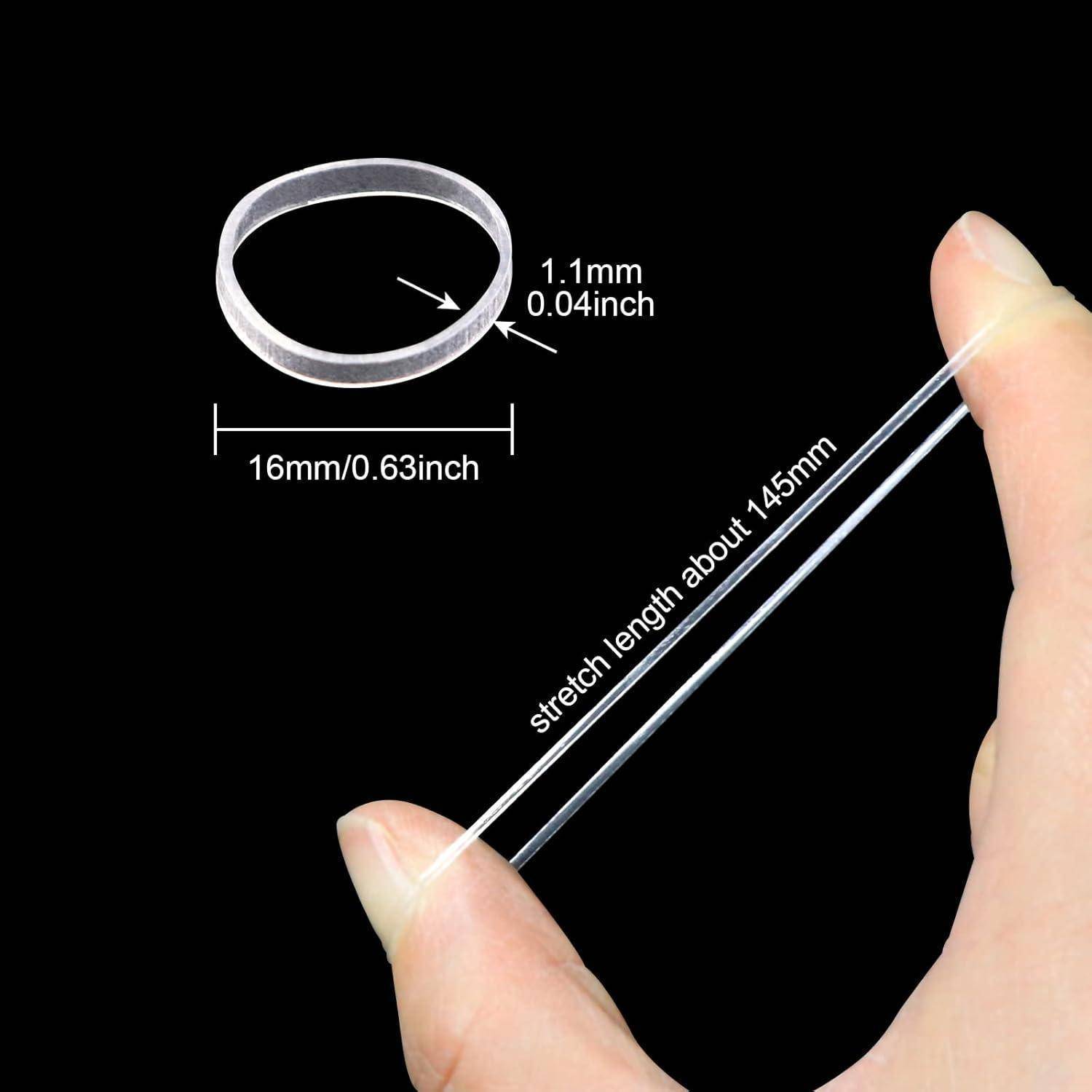 Haargummi 1000 Stück Mini Transparente Elastische Haargummis Mädchen