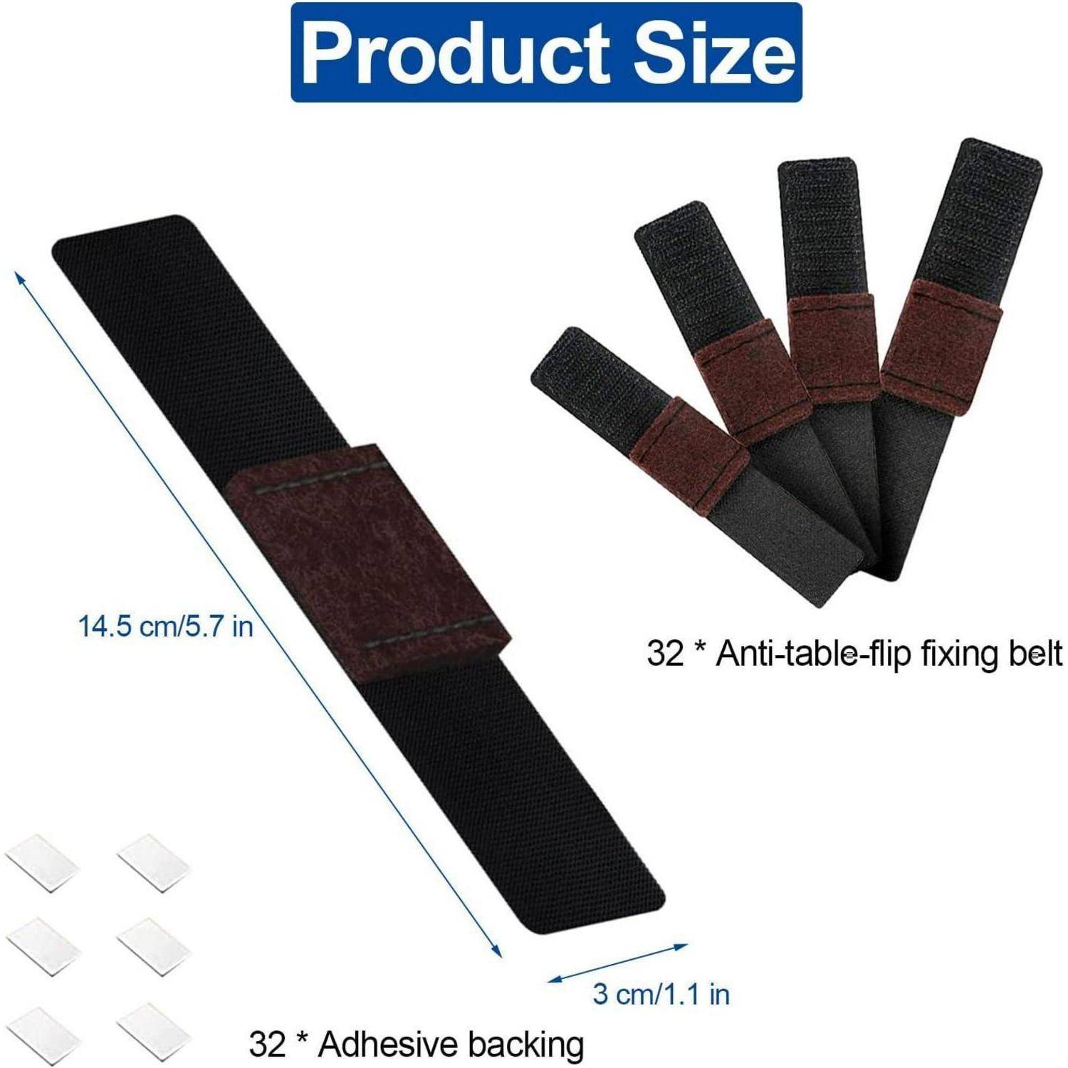 Produktgröße: 14,5 cm/5,7 Zoll x 3 cm/1,1 Zoll Tisch-Rutsch-Schutzband mit Klebebeschichtung, 32er Set.