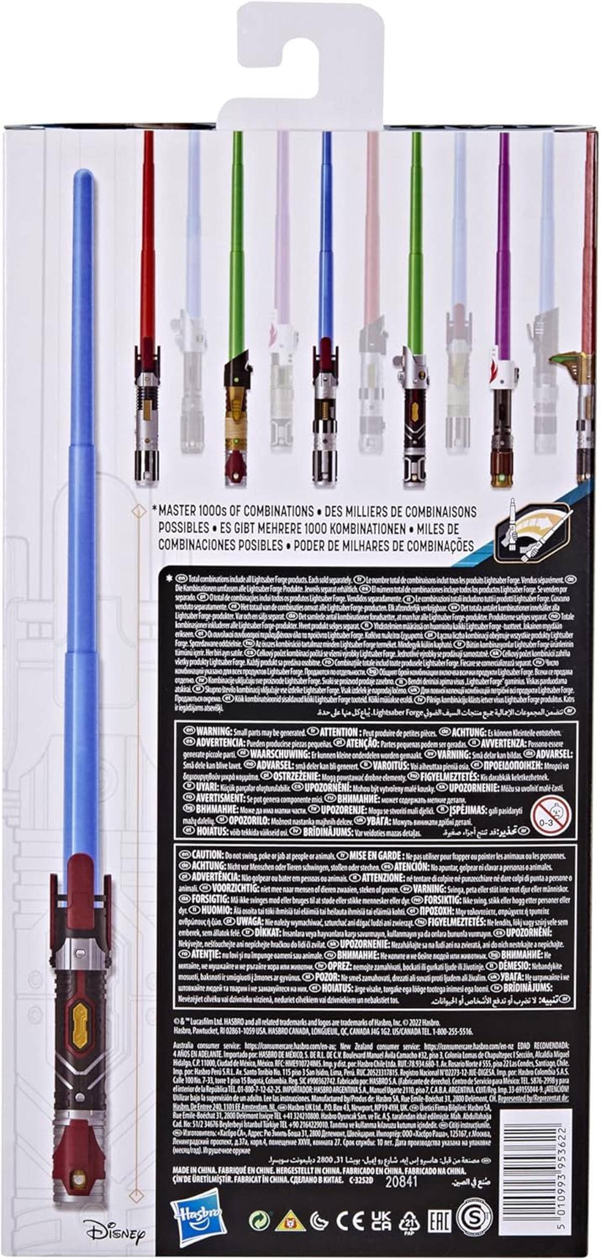 Hasbro Star Wars Forge Anakin Skywalker F4057 ausziehbares Lichtschwert blau 4+