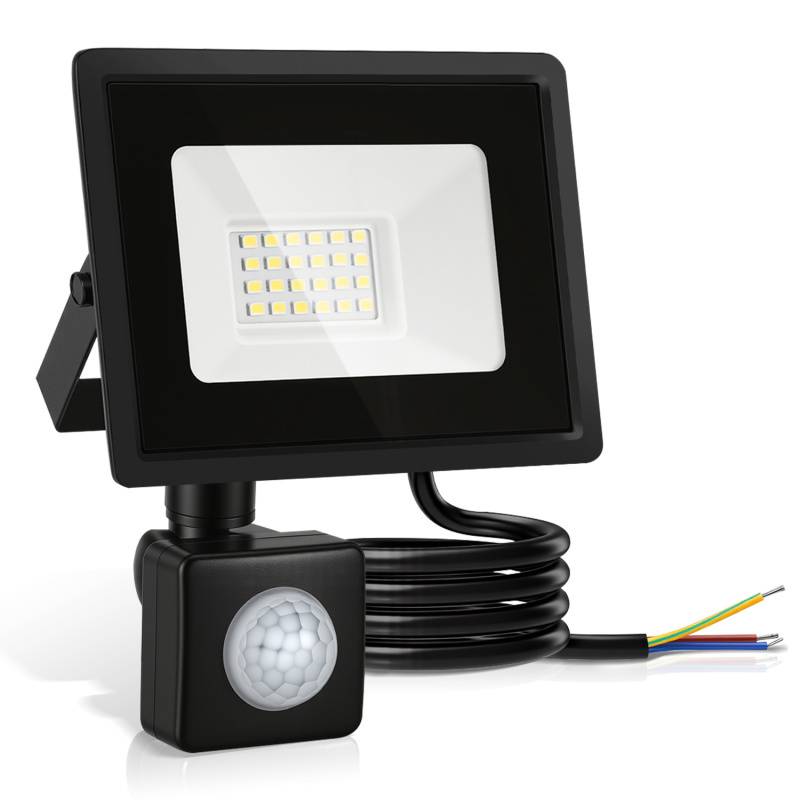 LED Strahler mit Bewegungsmelder 4X 30W, IP65 Wasserdicht, Gartenstrahler, 6000K LED Fluter