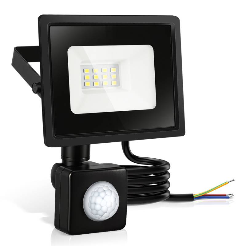 LED Fluter mit Bewegungssensor 4X 20W Außenbeleuchtung Scheinwerfer Strahler Kaltweiß