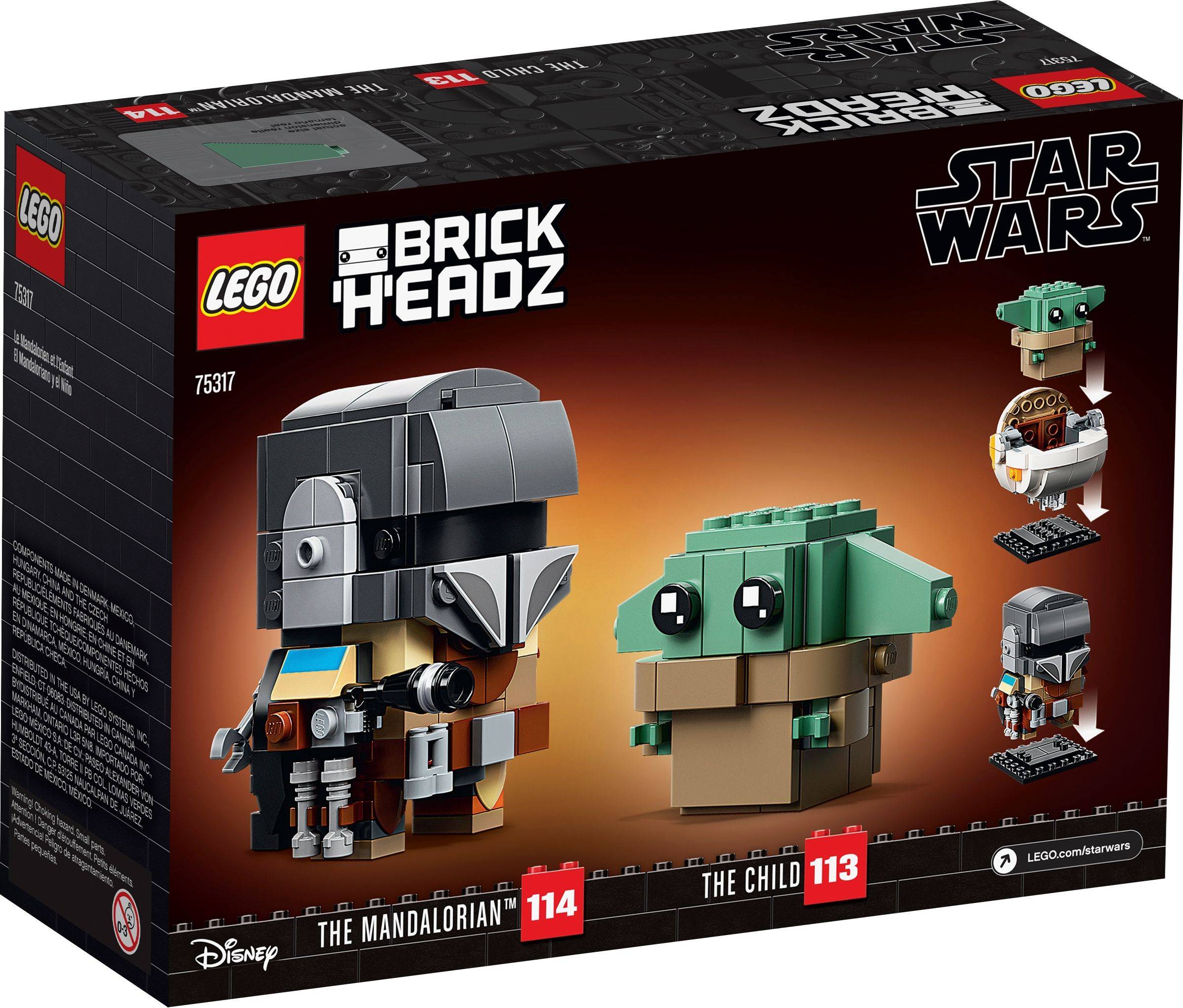 LEGO® Brickheadz 75317 Der Mandalorianer und das Kind