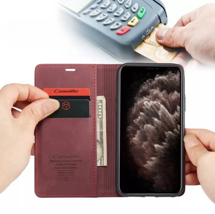 Caseme Handyhülle für Xiaomi Xioami 15T-Karmesinrot