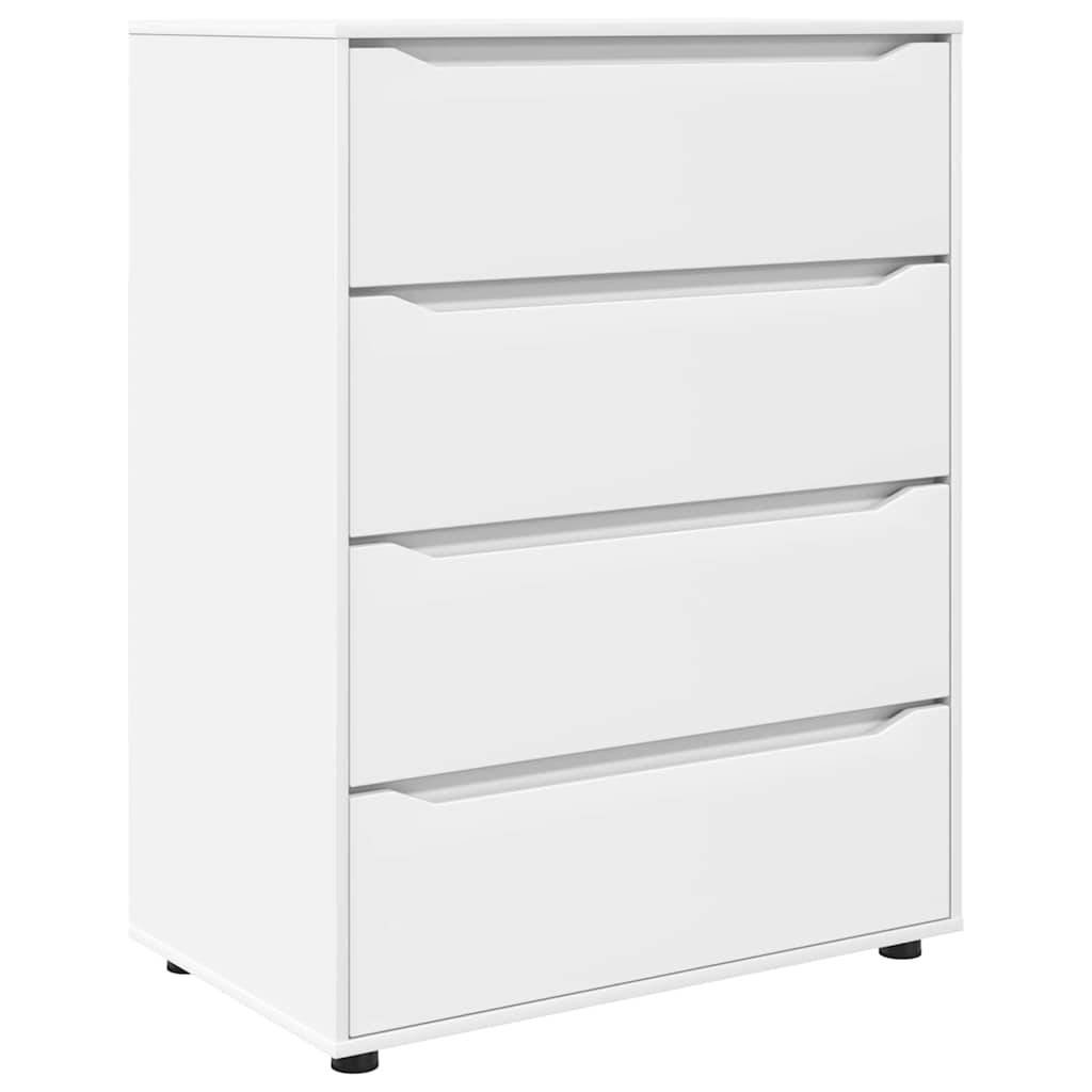 vidaXL Stauraumschränke Weiß 80 x 48 x 105 cm Holzwerkstoff