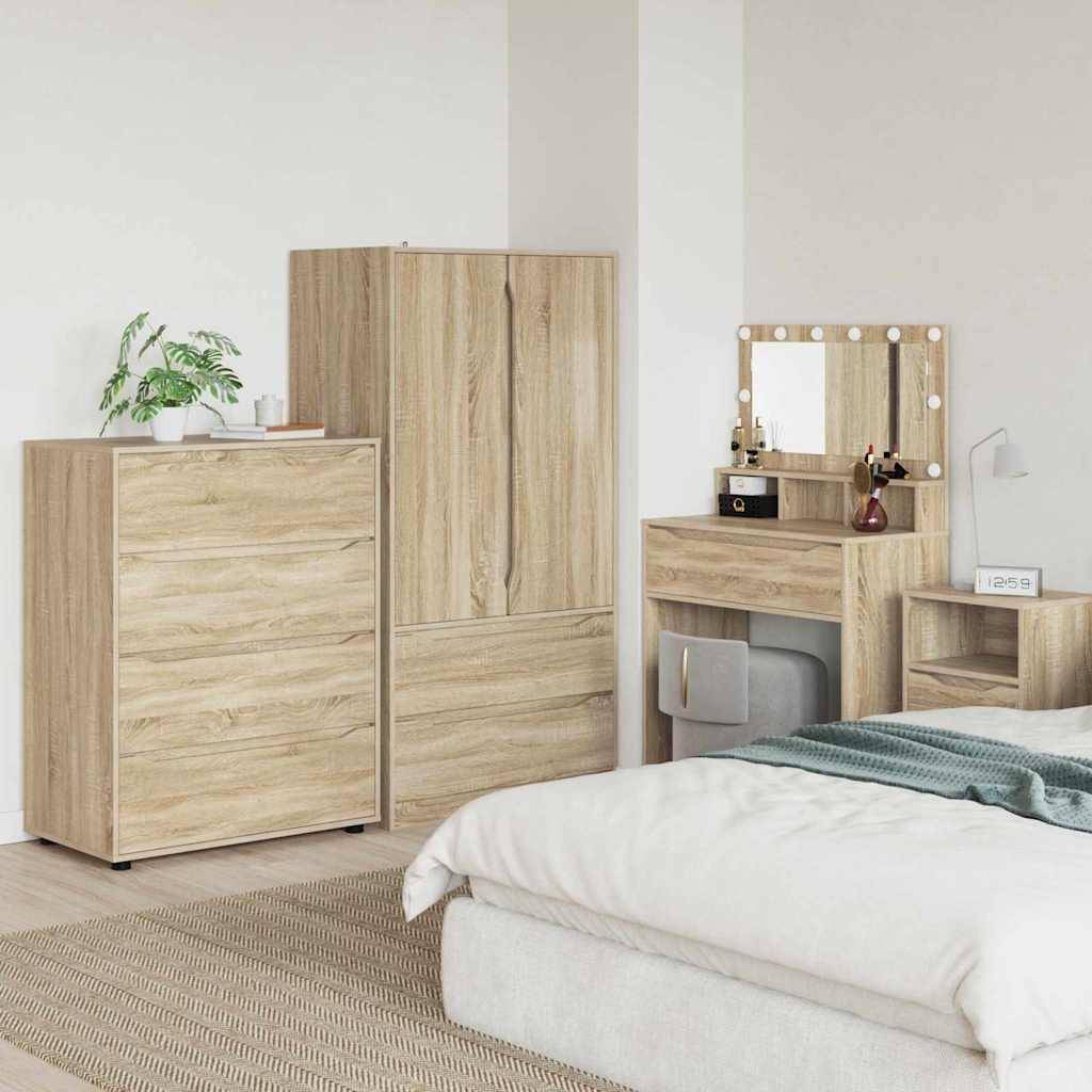vidaXL Stauraumschränke Sonoma-Eiche 80 x 48 x 105 cm Holzwerkstoff