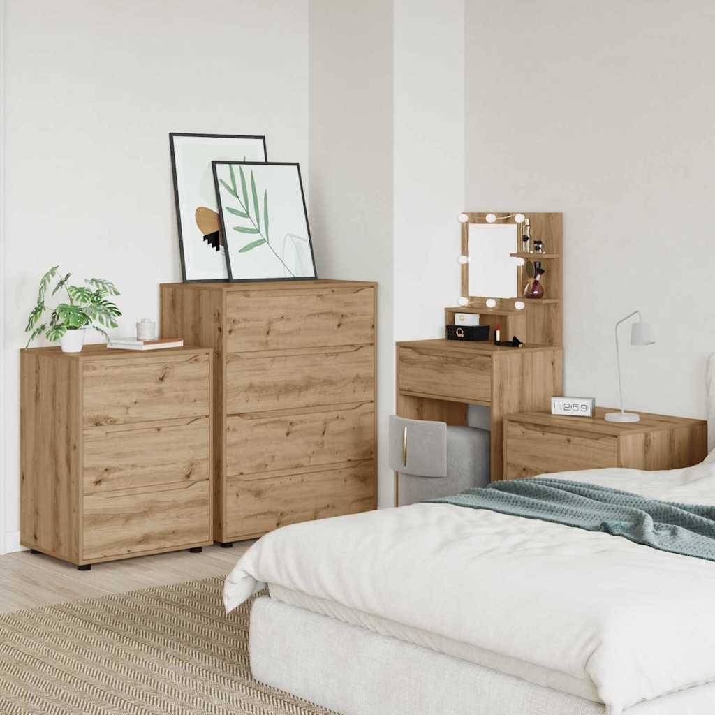 vidaXL Stauraumschränke Artisan-Eiche 80 x 48 x 105 cm Holzwerkstoff