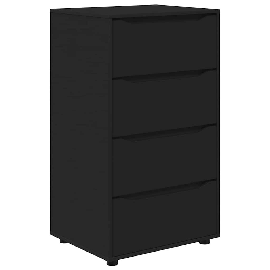 vidaXL Stauraumschränke Schwarz 60 x 48 x 105 cm Holzwerkstoff
