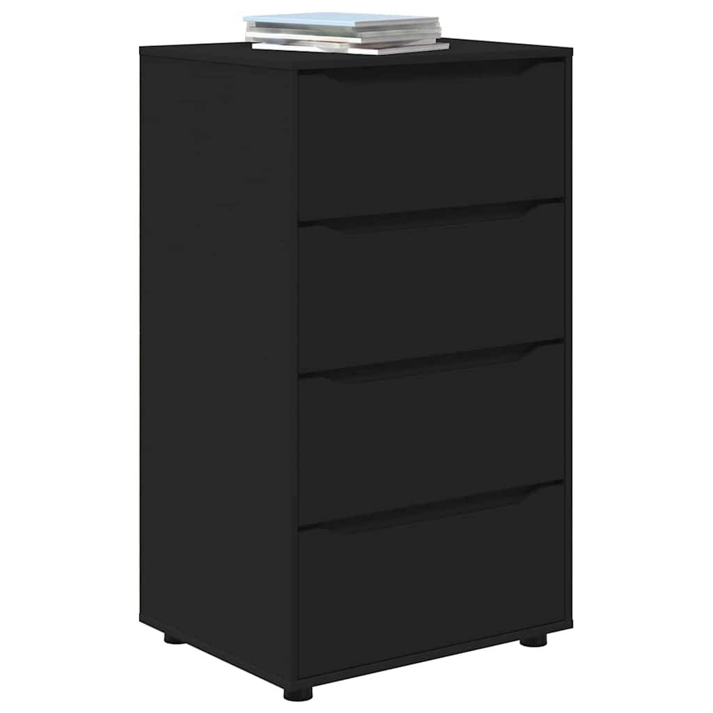 vidaXL Stauraumschränke Schwarz 60 x 48 x 105 cm Holzwerkstoff