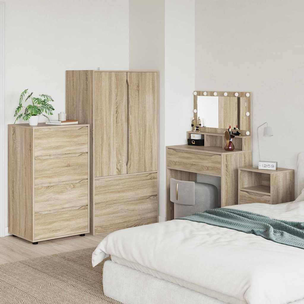 vidaXL Stauraumschränke Sonoma-Eiche 60 x 48 x 105 cm Holzwerkstoff