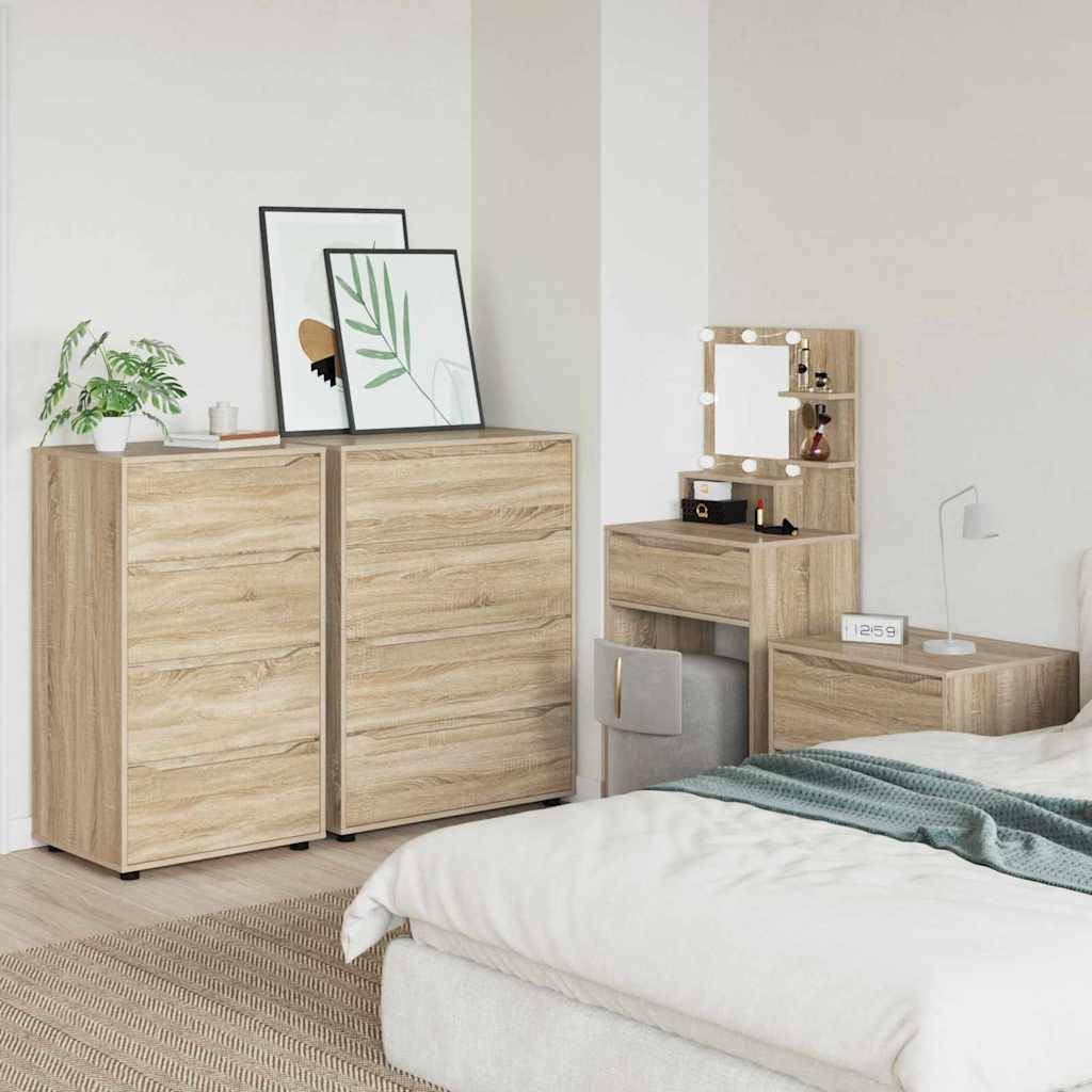 vidaXL Stauraumschränke Sonoma-Eiche 60 x 48 x 105 cm Holzwerkstoff