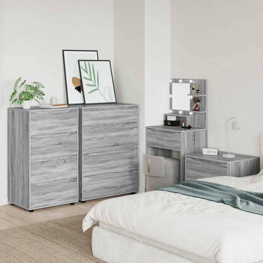 vidaXL Stauraumschränke Graues Sonoma 60 x 48 x 105 cm Holzwerkstoff