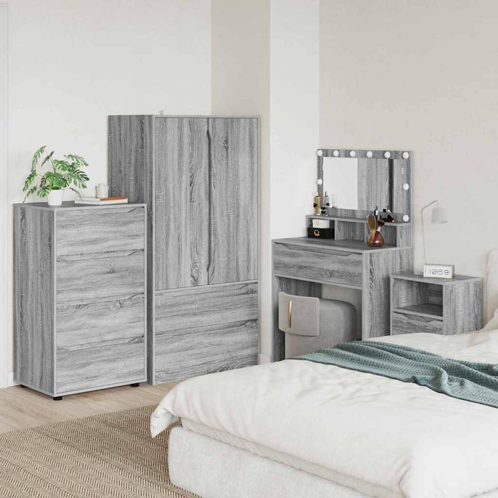 vidaXL Stauraumschränke Graues Sonoma 60 x 48 x 105 cm Holzwerkstoff