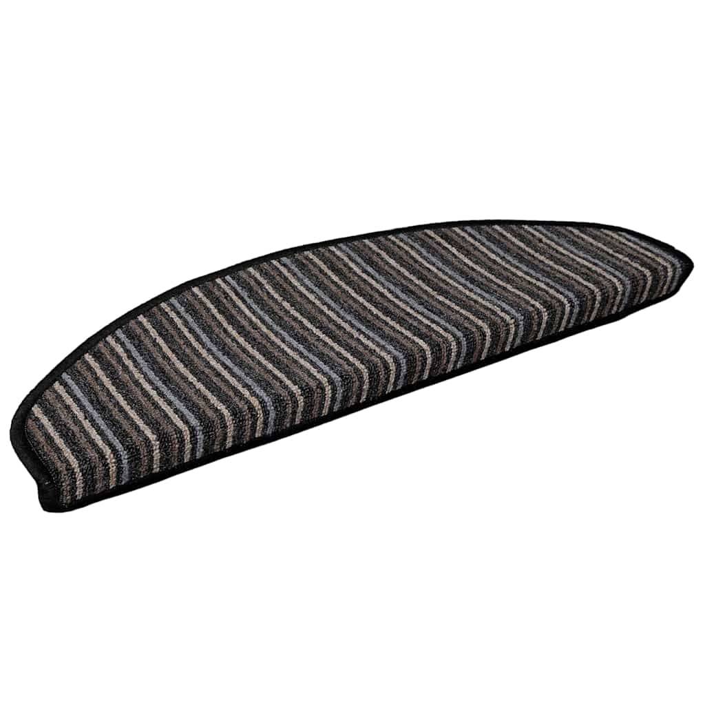 vidaXL Selbstklebende Treppenschoner 15 pcs Anthrazit 65 x 21 x 4 cm